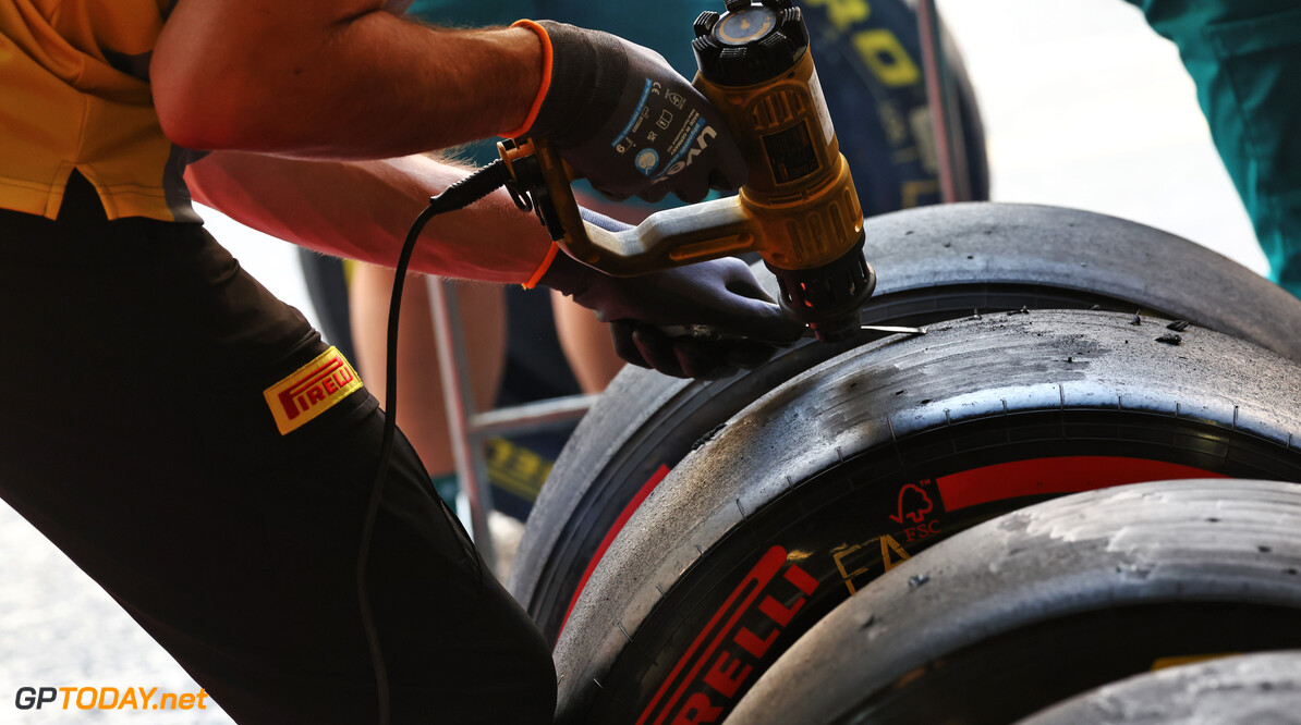 Formula One World Championship
Pirelli tyre technicians.

13.09.2024. Formula 1 World Championship, Rd 17, Azerbaijan Grand Prix, Baku Street Circuit, Azerbaijan, Practice Day.

 - www.xpbimages.com, EMail: requests@xpbimages.com (C) Copyright: Coates / XPB Images
Motor Racing - Formula One World Championship - Azerbaijan Grand Prix - Practice Day - Baku, Azerbaijan
XPB Images
Baku
Azerbaijan

Formel1 Formel F1 Formula 1 Formula1 GP Grand Prix one Circuit B