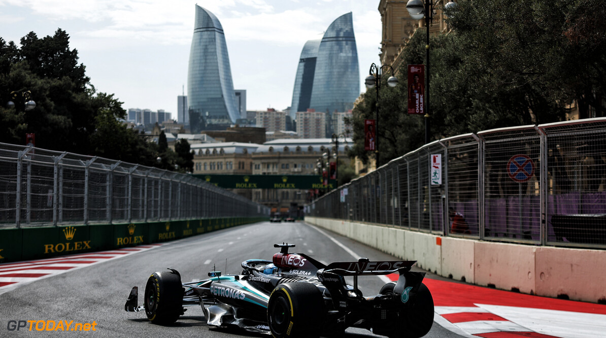 Formula One World Championship
George Russell (GBR) Mercedes AMG F1 W15.

13.09.2024. Formula 1 World Championship, Rd 17, Azerbaijan Grand Prix, Baku Street Circuit, Azerbaijan, Practice Day.

- www.xpbimages.com, EMail: requests@xpbimages.com (C) Copyright: Charniaux / XPB Images
Motor Racing - Formula One World Championship - Azerbaijan Grand Prix - Practice Day - Baku, Azerbaijan
XPB Images
Baku
Azerbaijan

Formel1 Formel F1 Formula 1 Formula1 GP Grand Prix one Circuit B