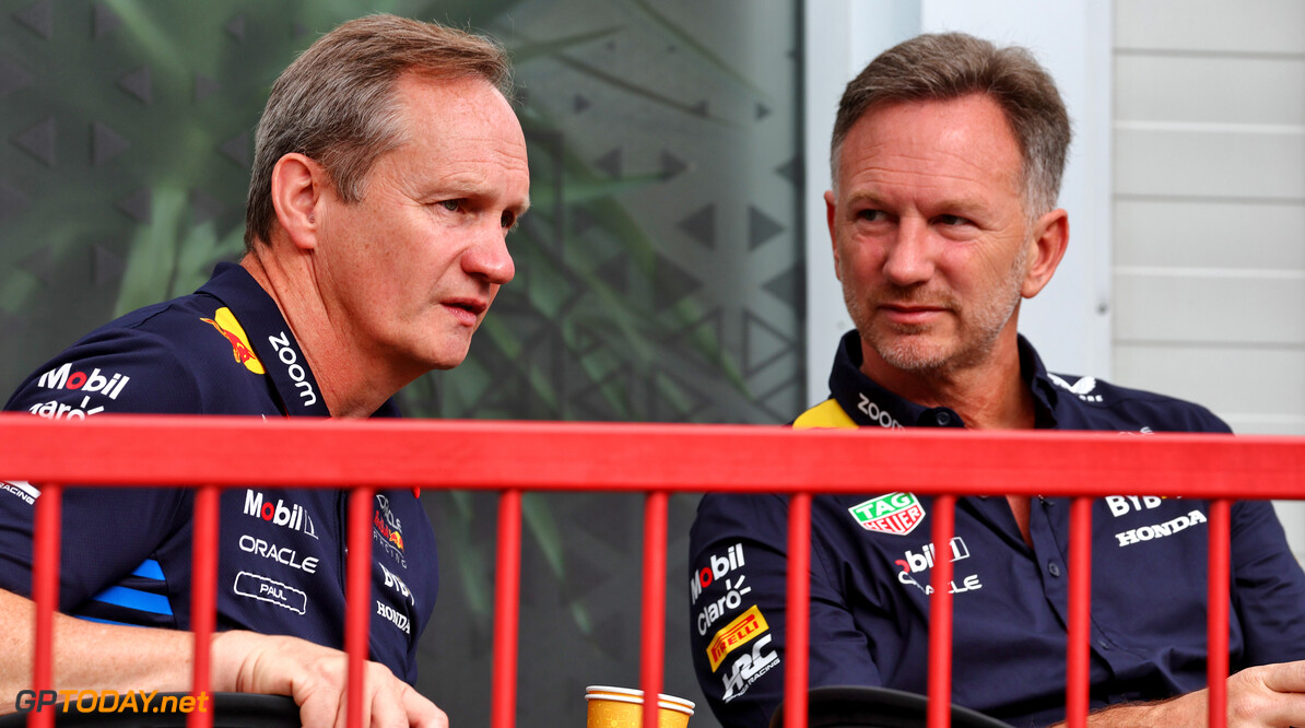 Formula One World Championship
(L to R): Paul Monaghan (GBR) Red Bull Racing Chief Engineer with Christian Horner (GBR) Red Bull Racing Team Principal.

14.09.2024. Formula 1 World Championship, Rd 17, Azerbaijan Grand Prix, Baku Street Circuit, Azerbaijan, Qualifying Day.

 - www.xpbimages.com, EMail: requests@xpbimages.com (C) Copyright: Coates / XPB Images
Motor Racing - Formula One World Championship - Azerbaijan Grand Prix - Qualifying Day - Baku, Azerbaijan
XPB Images
Baku
Azerbaijan

Formel1 Formel F1 Formula 1 Formula1 GP Grand Prix one Circuit B