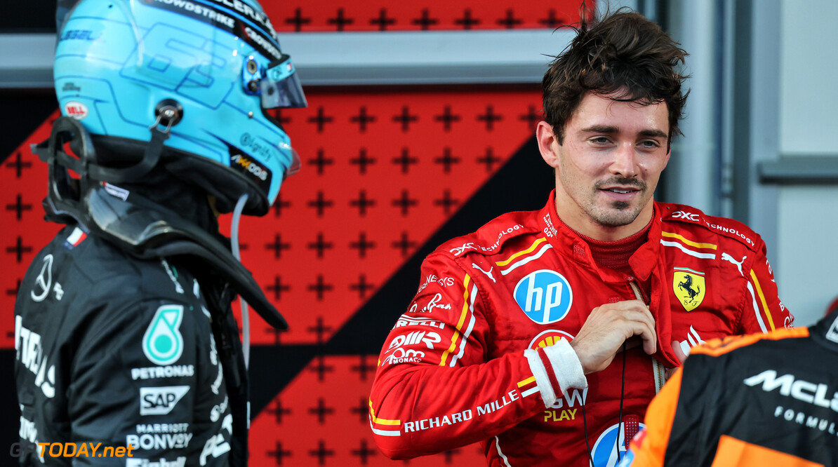 Formula One World Championship
Charles Leclerc (MON) Ferrari in parc ferme.

15.09.2024. Formula 1 World Championship, Rd 17, Azerbaijan Grand Prix, Baku Street Circuit, Azerbaijan, Race Day.

- www.xpbimages.com, EMail: requests@xpbimages.com (C) Copyright: Batchelor / XPB Images
Motor Racing - Formula One World Championship - Azerbaijan Grand Prix - Race Day - Baku, Azerbaijan
XPB Images
Baku
Azerbaijan

Formel1 Formel F1 Formula 1 Formula1 GP Grand Prix one Circuit Baku Azerbaijan Sunday September 15 09 9 2024 Podium Portrait