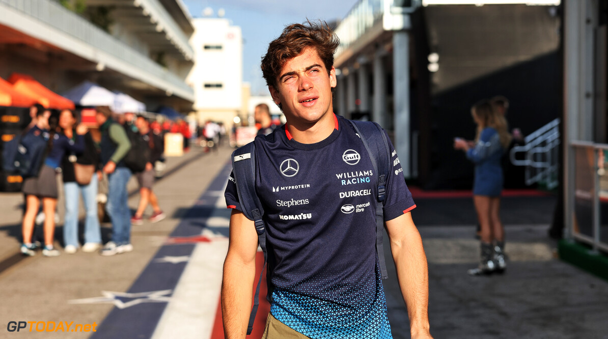 Formula One World Championship
Franco Colapinto (ARG) Williams Racing.

17.10.2024. Formula 1 World Championship, Rd 19, United States Grand Prix, Austin, Texas, USA, Preparation Day.

- www.xpbimages.com, EMail: requests@xpbimages.com (C) Copyright: Bearne / XPB Images
Motor Racing - Formula One World Championship - United States Grand Prix - Preparation Day - Austin, USA
XPB Images
Austin
USA

Formel1 Formel F1 Formula 1 Formula1 GP Grand Prix one Circuit of The Americas Thursday COTA Texas USA United States of America October 17 10 2024