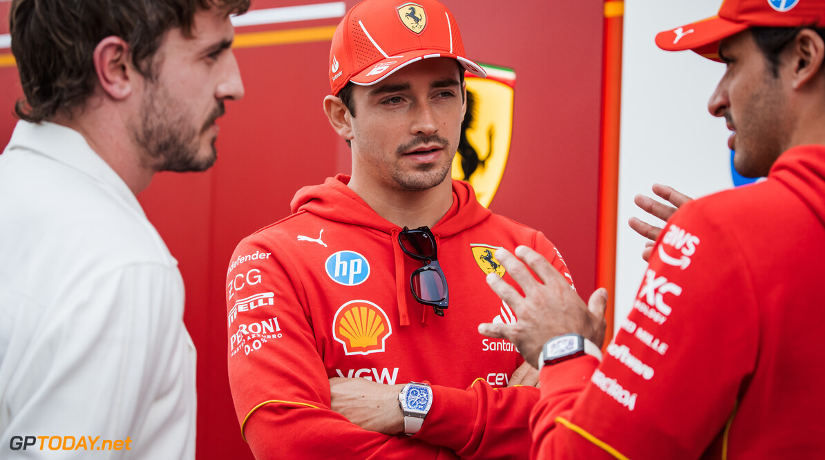 Formula One World Championship
Charles Leclerc (MON) Ferrari and Carlos Sainz Jr (ESP) Ferrari with Paul Mescal (IRE) Actor.

17.10.2024. Formula 1 World Championship, Rd 19, United States Grand Prix, Austin, Texas, USA, Preparation Day.

- www.xpbimages.com, EMail: requests@xpbimages.com (C) Copyright: Bearne / XPB Images
Motor Racing - Formula One World Championship - United States Grand Prix - Preparation Day - Austin, USA
XPB Images
Austin
USA

Formel1 Formel F1 Formula 1 Formula1 GP Grand Prix one Circuit of The Americas Thursday COTA Texas USA United States of America October 17 10 2024 Jnr Junior Jnr. Jr.