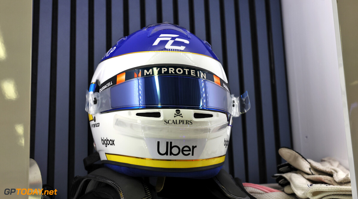 Formula One World Championship
The helmet of Franco Colapinto (ARG) Williams Racing.

25.10.2024. Formula 1 World Championship, Rd 20, Mexican Grand Prix, Mexico City, Mexico, Practice Day.

- www.xpbimages.com, EMail: requests@xpbimages.com (C) Copyright: Bearne / XPB Images
Motor Racing - Formula One World Championship - Mexican Grand Prix - Practice Day - Mexico City, Mexico
XPB Images
Mexico City
Mexico

Formel1 Formel F1 Formula 1 Formula1 GP Grand Prix October Mexico Mexico City Mexican Autodromo Hermanos Friday 25 10 2024 Portrait