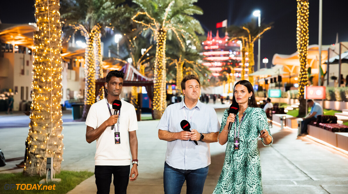 Formula One World Championship
(L to R): Lawrence Barretto (GBR) Formula 1 Senior Writer Editor; Davide Valsecchi (ITA) F1 Presenter; Laura Winter (GBR) F1 Presenter.

10.04.2025. Formula 1 World Championship, Rd 4, Bahrain Grand Prix, Sakhir, Bahrain, Preparation Day.

- www.xpbimages.com, EMail: requests@xpbimages.com (C) Copyright: Bearne / XPB Images
Motor Racing - Formula One World Championship - Bahrain Grand Prix - Preparation Day - Sakhir, Bahrain
xpbimages.com
Sakhir
Bahrain

Formel1 Formel F1 Formula 1 Formula1 GP Grand Prix one Thursday Bahrain International Circuit BIC Manama Bahrain Sakhir April 10 04 4 2025 Portrait Dave