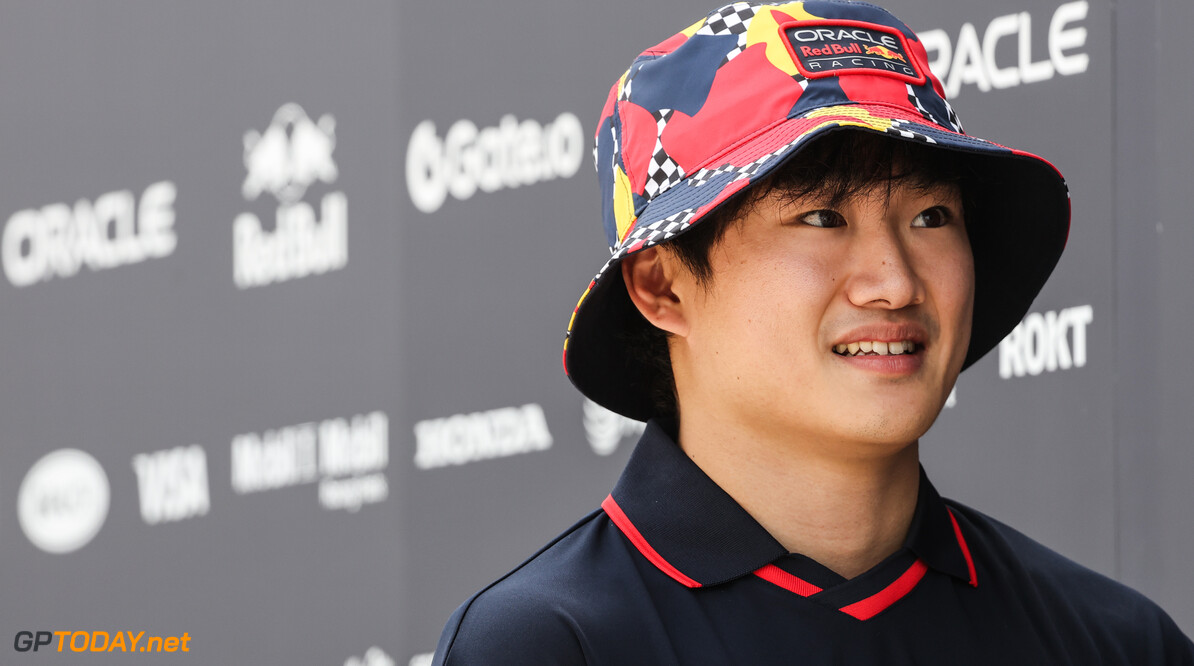Formula One World Championship
Yuki Tsunoda (JPN), Red Bull Racing  and Lawrence Barretto (GBR) Formula 1 Senior Writer Editor
11.04.2025. Formula 1 World Championship, Rd 4, Bahrain Grand Prix, Sakhir, Bahrain, Practice Day
- www.xpbimages.com, EMail: requests@xpbimages.com (C) Copyright: Charniaux / XPB Images
Motor Racing - Formula One World Championship - Bahrain Grand Prix - Practice Day - Sakhir, Bahrain
xpbimages.com
Sakhir
Bahrain

Formel1 Formel F1 Formula 1 Formula1 GP Grand Prix one Bahrain International Circuit BIC Manama Bahrain Sakhir Friday April 11 04 4 2025 Portrait