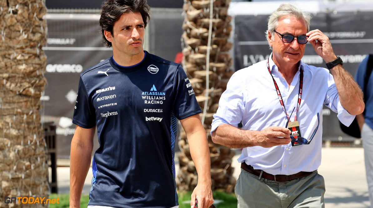 Formula One World Championship
(L to R): Carlos Sainz (ESP) Atlassian Williams Racing with his father Carlos Sainz (ESP).

12.04.2025. Formula 1 World Championship, Rd 4, Bahrain Grand Prix, Sakhir, Bahrain, Qualifying Day.

- www.xpbimages.com, EMail: requests@xpbimages.com (C) Copyright: Bearne / XPB Images
Motor Racing - Formula One World Championship - Bahrain Grand Prix - Qualifying Day - Sakhir, Bahrain
xpbimages.com
Sakhir
Bahrain

Formel1 Formel F1 Formula 1 Formula1 GP Grand Prix one Bahrain International Circuit BIC Manama Bahrain Sakhir Saturday April 12 04 4 2025 Jnr Junior Jnr. Jr. Portrait Jr