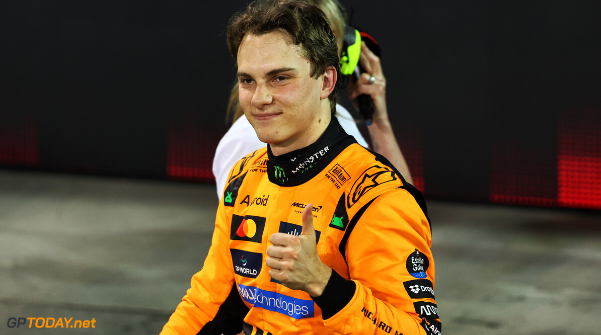 Formula One World Championship
Oscar Piastri (AUS) McLaren celebrates his pole position in qualifying parc ferme.

12.04.2025. Formula 1 World Championship, Rd 4, Bahrain Grand Prix, Sakhir, Bahrain, Qualifying Day.

- www.xpbimages.com, EMail: requests@xpbimages.com (C) Copyright: Batchelor / XPB Images
Motor Racing - Formula One World Championship - Bahrain Grand Prix - Qualifying Day - Sakhir, Bahrain
xpbimages.com
Sakhir
Bahrain

Formel1 Formel F1 Formula 1 Formula1 GP Grand Prix one Bahrain International Circuit BIC Manama Bahrain Sakhir Saturday April 12 04 4 2025 Qualifying Portrait