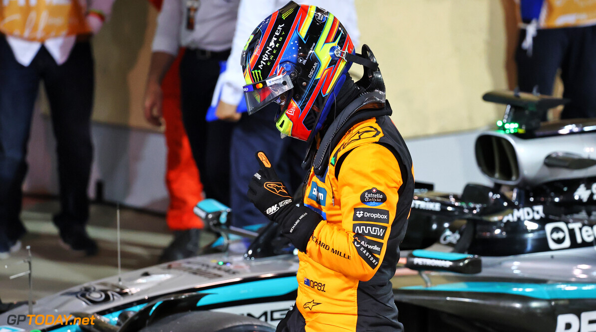 Formula One World Championship
Oscar Piastri (AUS) McLaren celebrates his pole position in qualifying parc ferme.

12.04.2025. Formula 1 World Championship, Rd 4, Bahrain Grand Prix, Sakhir, Bahrain, Qualifying Day.

- www.xpbimages.com, EMail: requests@xpbimages.com (C) Copyright: Batchelor / XPB Images
Motor Racing - Formula One World Championship - Bahrain Grand Prix - Qualifying Day - Sakhir, Bahrain
xpbimages.com
Sakhir
Bahrain

Formel1 Formel F1 Formula 1 Formula1 GP Grand Prix one Bahrain International Circuit BIC Manama Bahrain Sakhir Saturday April 12 04 4 2025 Qualifying Portrait