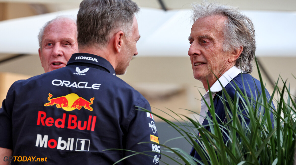 Formula One World Championship
(L to R): Christian Horner (GBR) Red Bull Racing Team Principal with Luca di Montezemolo (ITA).

12.04.2025. Formula 1 World Championship, Rd 4, Bahrain Grand Prix, Sakhir, Bahrain, Qualifying Day.

- www.xpbimages.com, EMail: requests@xpbimages.com (C) Copyright: Moy / XPB Images
Motor Racing - Formula One World Championship - Bahrain Grand Prix - Qualifying Day - Sakhir, Bahrain
xpbimages.com
Sakhir
Bahrain

Formel1 Formel F1 Formula 1 Formula1 GP Grand Prix one Bahrain International Circuit BIC Manama Bahrain Sakhir Saturday April 12 04 4 2025 Portrait