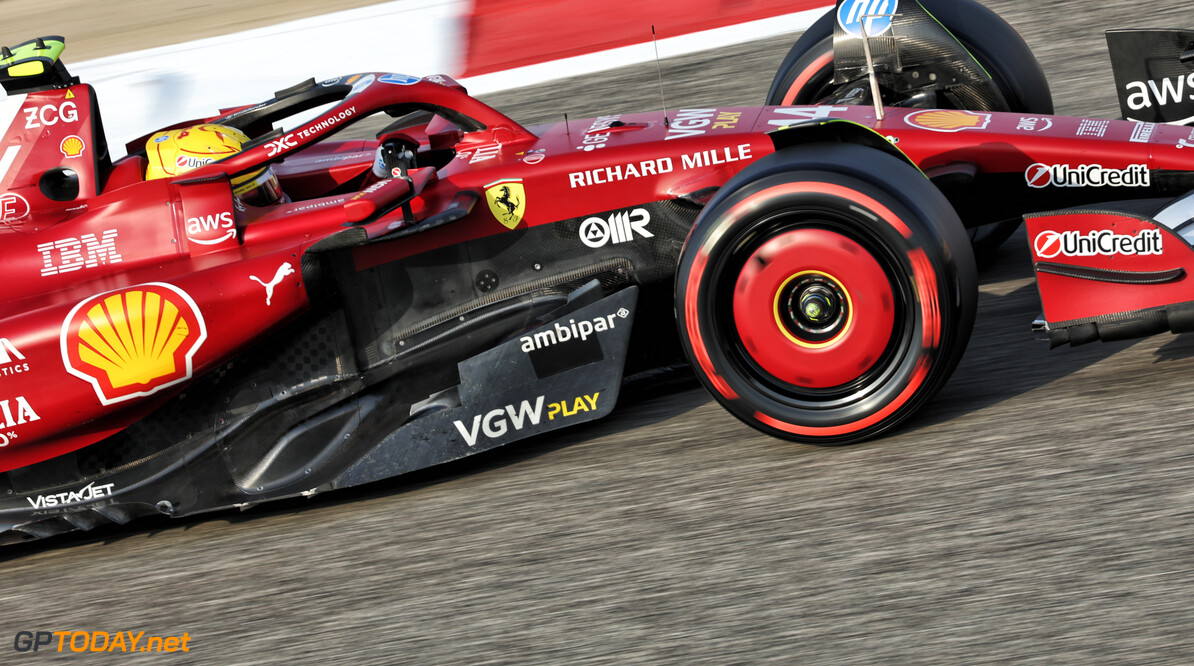 Formula One World Championship
Lewis Hamilton (GBR) Ferrari SF-25.

12.04.2025. Formula 1 World Championship, Rd 4, Bahrain Grand Prix, Sakhir, Bahrain, Qualifying Day.

- www.xpbimages.com, EMail: requests@xpbimages.com (C) Copyright: Bearne / XPB Images
Motor Racing - Formula One World Championship - Bahrain Grand Prix - Qualifying Day - Sakhir, Bahrain
xpbimages.com
Sakhir
Bahrain

Formel1 Formel F1 Formula 1 Formula1 GP Grand Prix one Bahrain International Circuit BIC Manama Bahrain Sakhir Saturday April 12 04 4 2025 Practice Action Track