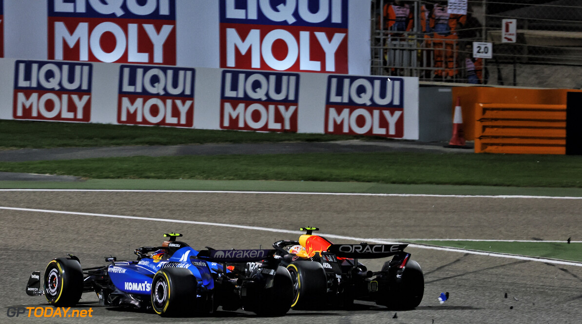 Formula One World Championship
Carlos Sainz (ESP) Atlassian Williams Racing FW46 and Yuki Tsunoda (JPN) Red Bull Racing RB21 battle for position - debris.

13.04.2025. Formula 1 World Championship, Rd 4, Bahrain Grand Prix, Sakhir, Bahrain, Race Day.

- www.xpbimages.com, EMail: requests@xpbimages.com (C) Copyright: Batchelor / XPB Images
Motor Racing - Formula One World Championship - Bahrain Grand Prix - Race Day - Sakhir, Bahrain
xpbimages.com
Sakhir
Bahrain

Formel1 Formel F1 Formula 1 Formula1 GP Grand Prix one Bahrain International Circuit BIC Manama Bahrain Sakhir Sunday April 13 04 4 2025 Race Action Track Jnr Junior Jnr. Jr. Jr