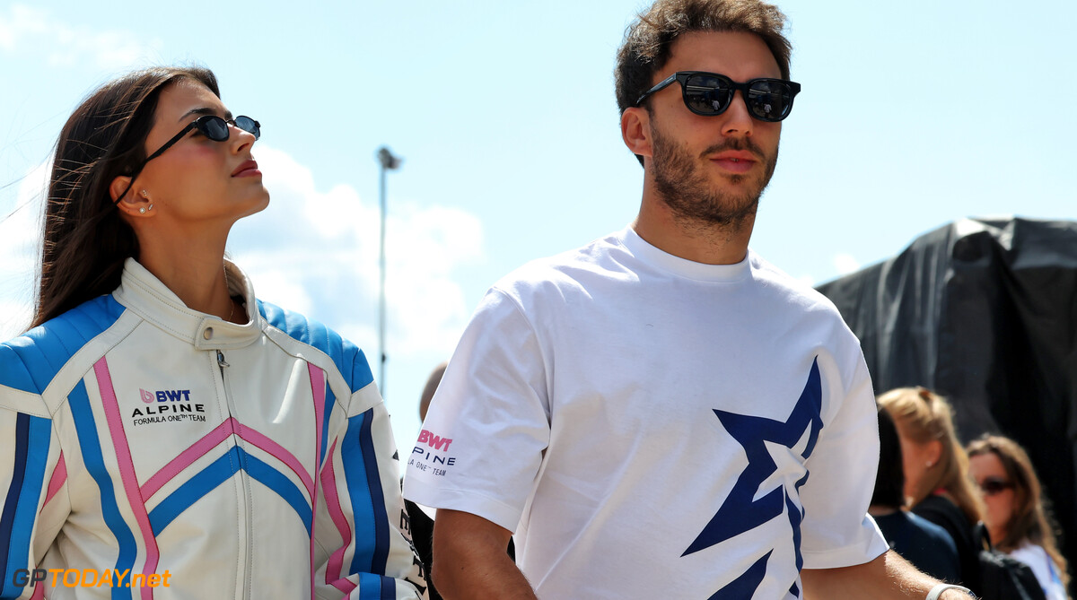 Formula One World Championship
(L to R): Kika Cerqueira Gomes (POR) with her boyfriend Pierre Gasly (FRA) Alpine F1 Team.

03.07.2025. Formula 1 World Championship, Rd 12, British Grand Prix, Silverstone, England, Preparation Day.

 - www.xpbimages.com, EMail: requests@xpbimages.com (C) Copyright: Rew / XPB Images
Motor Racing - Formula One World Championship - British Grand Prix - Preparation Day - Silverstone, England
XPB Images
Silverstone
England

July Formel1 Formel F1 Formula 1 Formula1 GP Grand Prix one Thursday Circuit Silverstone England Britain British United Kingdom UK 03 3 07 7 2025 Portrait Francisca Gomes