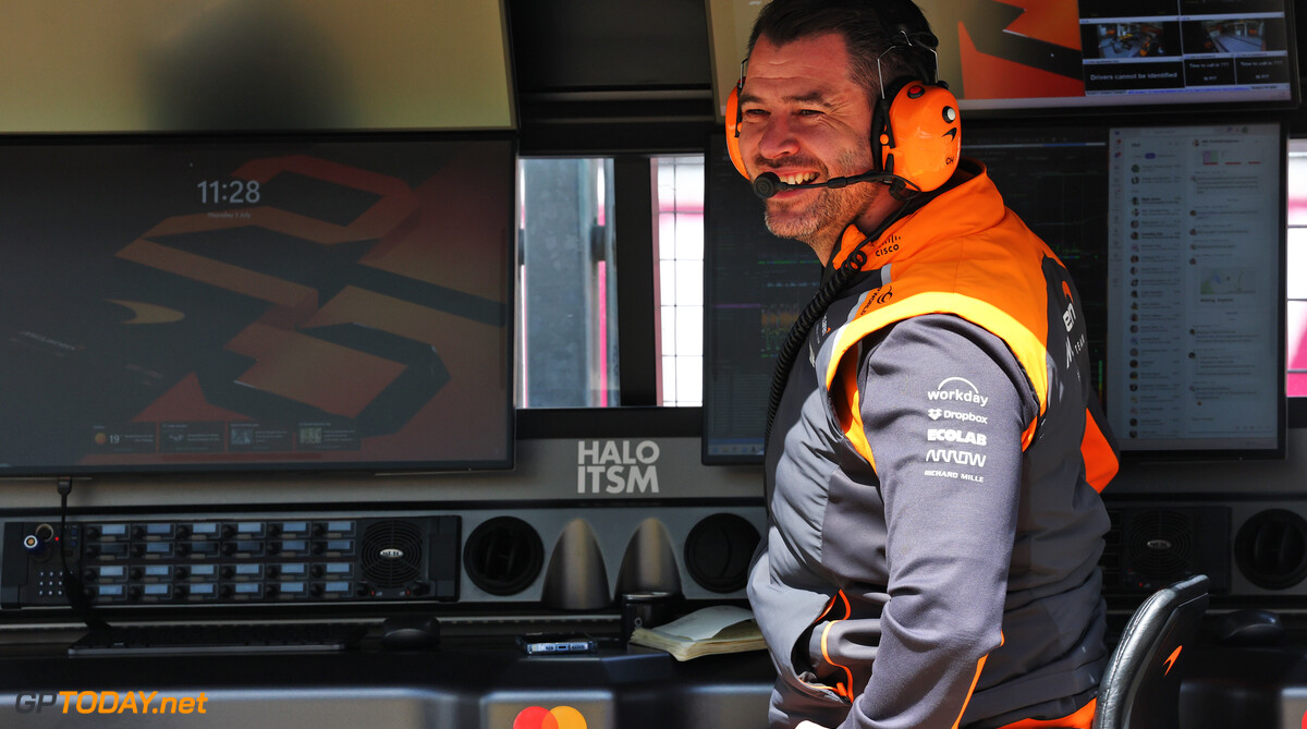 Formula One World Championship
 Charlie Hooper (GBR) McLaren Director of Car Operations and Engineering.

03.07.2025. Formula 1 World Championship, Rd 12, British Grand Prix, Silverstone, England, Preparation Day.

- www.xpbimages.com, EMail: requests@xpbimages.com (C) Copyright: Batchelor / XPB Images
Motor Racing - Formula One World Championship - British Grand Prix - Preparation Day - Silverstone, England
XPB Images
Silverstone
England

July Formel1 Formel F1 Formula 1 Formula1 GP Grand Prix one Thursday Circuit Silverstone England Britain British United Kingdom UK 03 3 07 7 2025 Portrait Charles