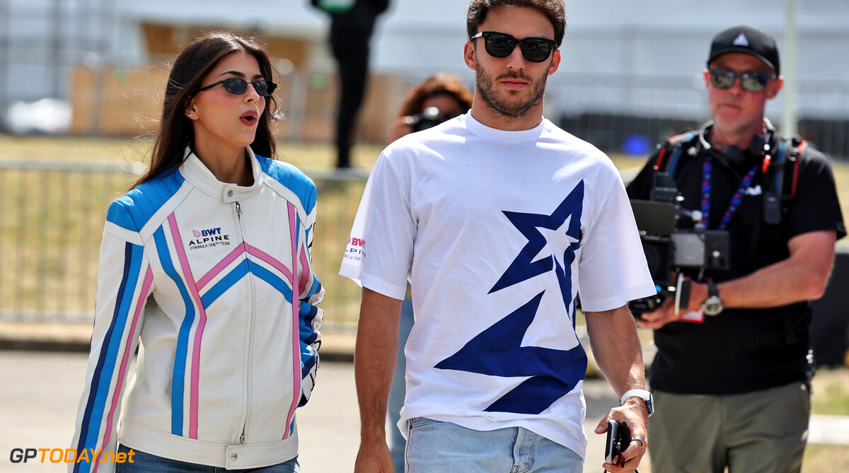 Formula One World Championship
(L to R): Kika Cerqueira Gomes (POR) with her boyfriend Pierre Gasly (FRA) Alpine F1 Team.

03.07.2025. Formula 1 World Championship, Rd 12, British Grand Prix, Silverstone, England, Preparation Day.

- www.xpbimages.com, EMail: requests@xpbimages.com (C) Copyright: Moy / XPB Images
Motor Racing - Formula One World Championship - British Grand Prix - Preparation Day - Silverstone, England
XPB Images
Silverstone
England

July Formel1 Formel F1 Formula 1 Formula1 GP Grand Prix one Thursday Circuit Silverstone England Britain British United Kingdom UK 03 3 07 7 2025 Portrait Francisca Gomes