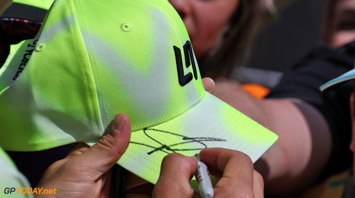 Formula One World Championship
Lando Norris (GBR) McLaren signs autographs for the fans.

03.07.2025. Formula 1 World Championship, Rd 12, British Grand Prix, Silverstone, England, Preparation Day.

- www.xpbimages.com, EMail: requests@xpbimages.com (C) Copyright: Moy / XPB Images
Motor Racing - Formula One World Championship - British Grand Prix - Preparation Day - Silverstone, England
XPB Images
Silverstone
England

July Formel1 Formel F1 Formula 1 Formula1 GP Grand Prix one Thursday Circuit Silverstone England Britain British United Kingdom UK 03 3 07 7 2025 Crowd Fans Spectators Audience Banner