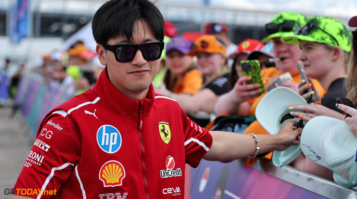 Formula One World Championship
Zhou Guanyu (CHN) Ferrari Reserve Driver with fans.

03.07.2025. Formula 1 World Championship, Rd 12, British Grand Prix, Silverstone, England, Preparation Day.

- www.xpbimages.com, EMail: requests@xpbimages.com (C) Copyright: Moy / XPB Images
Motor Racing - Formula One World Championship - British Grand Prix - Preparation Day - Silverstone, England
XPB Images
Silverstone
England

July Formel1 Formel F1 Formula 1 Formula1 GP Grand Prix one Thursday Circuit Silverstone England Britain British United Kingdom UK 03 3 07 7 2025 Crowd Fans Spectators Audience Portrait Guanyu Zhou