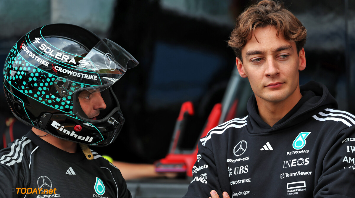 Formula One World Championship
George Russell (GBR) Mercedes AMG F1.

03.07.2025. Formula 1 World Championship, Rd 12, British Grand Prix, Silverstone, England, Preparation Day.

 - www.xpbimages.com, EMail: requests@xpbimages.com (C) Copyright: Rew / XPB Images
Motor Racing - Formula One World Championship - British Grand Prix - Preparation Day - Silverstone, England
XPB Images
Silverstone
England

July Formel1 Formel F1 Formula 1 Formula1 GP Grand Prix one Thursday Circuit Silverstone England Britain British United Kingdom UK 03 3 07 7 2025