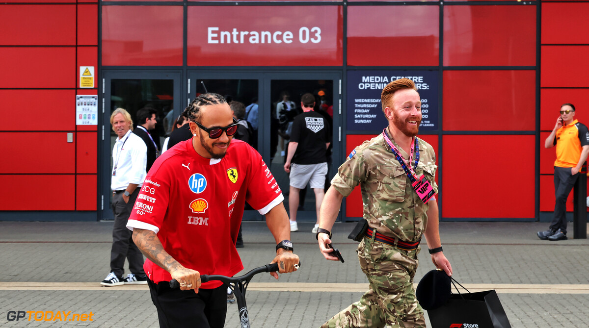Formula One World Championship
Lewis Hamilton (GBR) Ferrari.

03.07.2025. Formula 1 World Championship, Rd 12, British Grand Prix, Silverstone, England, Preparation Day.

 - www.xpbimages.com, EMail: requests@xpbimages.com (C) Copyright: Rew / XPB Images
Motor Racing - Formula One World Championship - British Grand Prix - Preparation Day - Silverstone, England
XPB Images
Silverstone
England

July Formel1 Formel F1 Formula 1 Formula1 GP Grand Prix one Thursday Circuit Silverstone England Britain British United Kingdom UK 03 3 07 7 2025 Portrait
