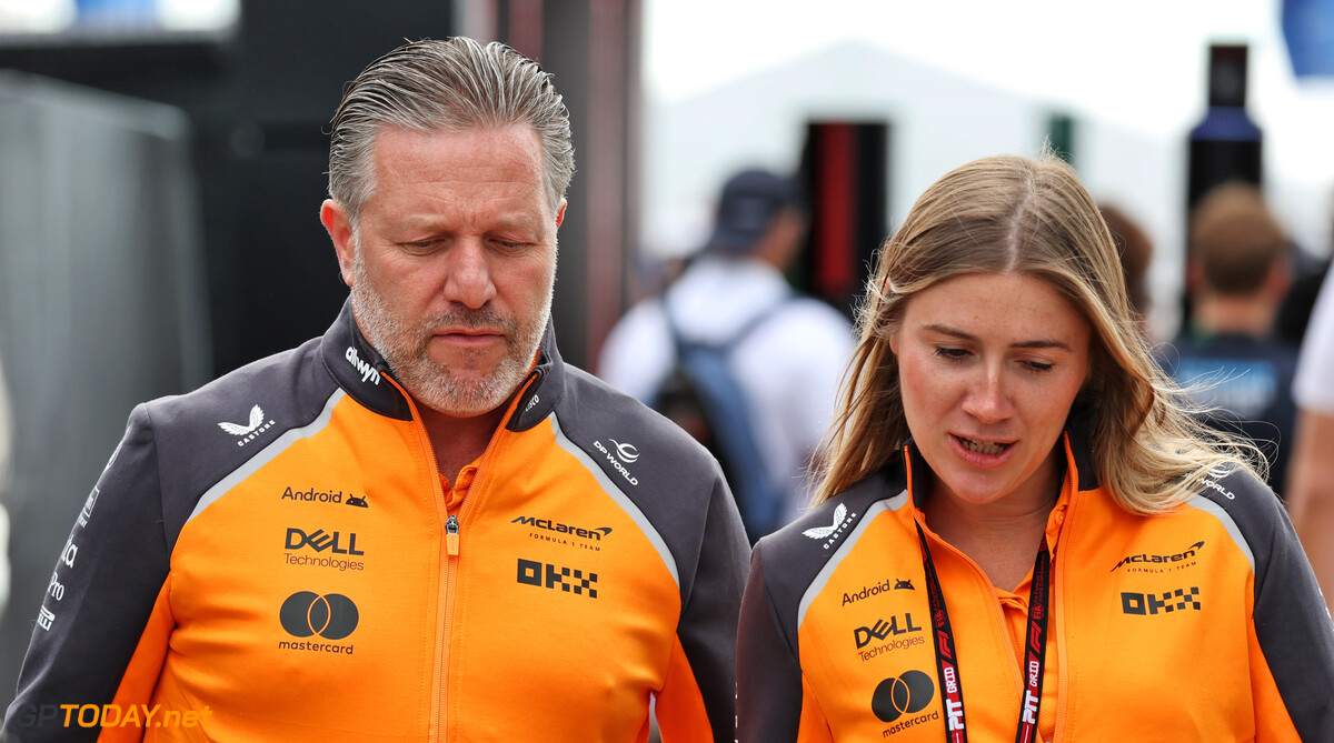 Formula One World Championship
Zak Brown (USA) McLaren Executive Director (Left).

04.07.2025. Formula 1 World Championship, Rd 12, British Grand Prix, Silverstone, England, Practice Day.

 - www.xpbimages.com, EMail: requests@xpbimages.com (C) Copyright: Rew / XPB Images
Motor Racing - Formula One World Championship - British Grand Prix - Practice Day - Silverstone, England
XPB Images
Silverstone
England

July Formel1 Formel F1 Formula 1 Formula1 GP Grand Prix one Circuit Silverstone England Britain British United Kingdom UK Friday 04 4 07 7 2025 Portrait uvip