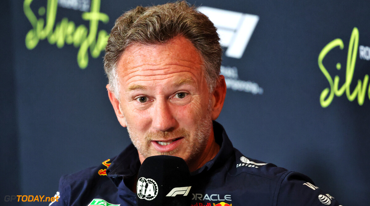 Formula One World Championship
Christian Horner (GBR) Red Bull Racing Team Principal in the FIA Press Conference.

04.07.2025. Formula 1 World Championship, Rd 12, British Grand Prix, Silverstone, England, Practice Day.

- www.xpbimages.com, EMail: requests@xpbimages.com (C) Copyright: Charniaux / XPB Images
Motor Racing - Formula One World Championship - British Grand Prix - Practice Day - Silverstone, England
XPB Images
Silverstone
England

July Formel1 Formel F1 Formula 1 Formula1 GP Grand Prix one Circuit Silverstone England Britain British United Kingdom UK Friday 04 4 07 7 2025 Portrait Press Conference