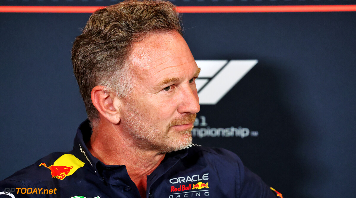 Formula One World Championship
Christian Horner (GBR) Red Bull Racing Team Principal in the FIA Press Conference.

04.07.2025. Formula 1 World Championship, Rd 12, British Grand Prix, Silverstone, England, Practice Day.

- www.xpbimages.com, EMail: requests@xpbimages.com (C) Copyright: Charniaux / XPB Images
Motor Racing - Formula One World Championship - British Grand Prix - Practice Day - Silverstone, England
XPB Images
Silverstone
England

July Formel1 Formel F1 Formula 1 Formula1 GP Grand Prix one Circuit Silverstone England Britain British United Kingdom UK Friday 04 4 07 7 2025 Portrait Press Conference