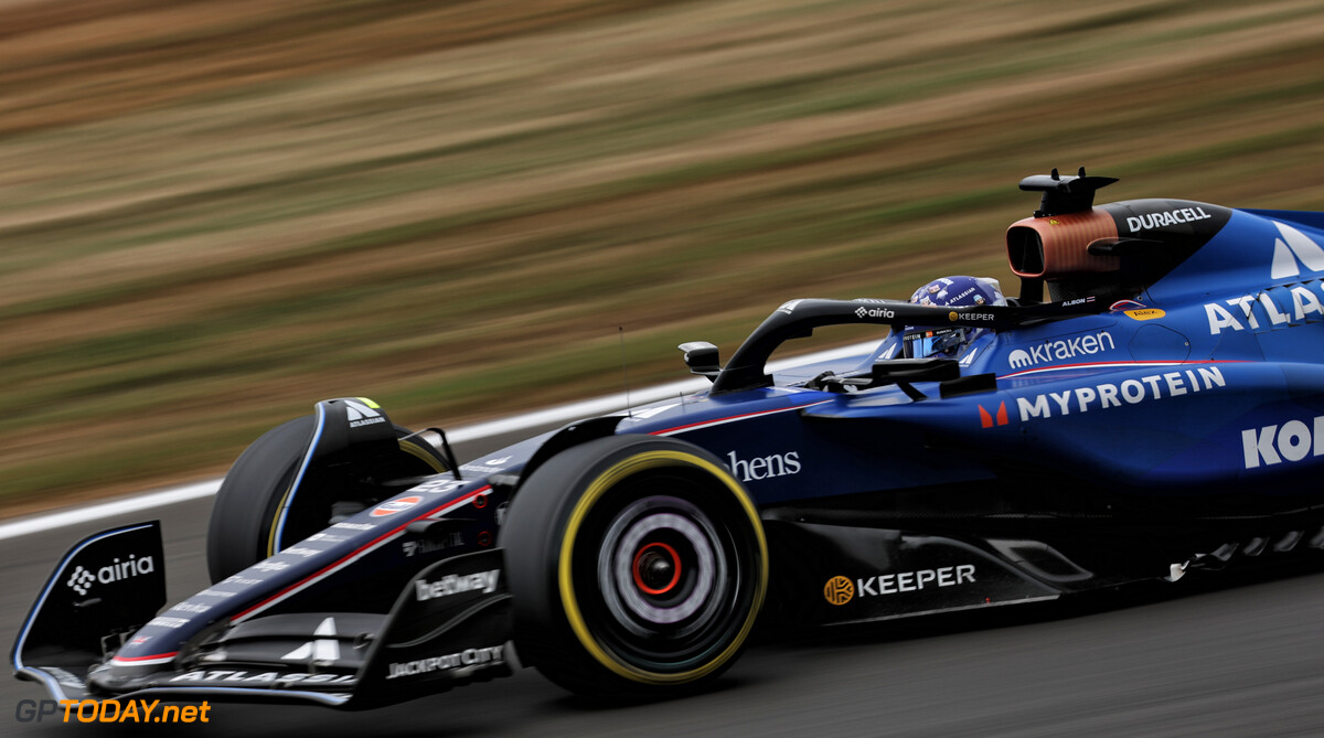 Formula One World Championship
Alexander Albon (THA) Atlassian Williams Racing FW47.

05.07.2025. Formula 1 World Championship, Rd 12, British Grand Prix, Silverstone, England, Qualifying Day.

- www.xpbimages.com, EMail: requests@xpbimages.com (C) Copyright: Bearne / XPB Images
Motor Racing - Formula One World Championship - British Grand Prix - Qualifying Day - Silverstone, England
XPB Images
Silverstone
England

July Formel1 Formel F1 Formula 1 Formula1 GP Grand Prix one Circuit Silverstone England Britain British United Kingdom UK Saturday 05 5 07 7 2025 Practice Action Track Alex Alexander