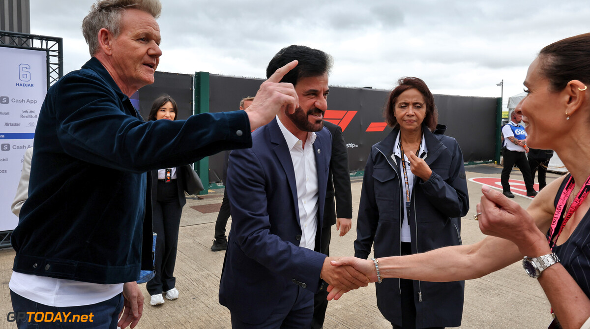 Formula One World Championship
(L to R): Gordon Ramsay (GBR) Celebrity Chef with Mohammed Bin Sulayem (UAE) FIA President and Tana Ramsay (GBR) TV Broadcaster and Author.

05.07.2025. Formula 1 World Championship, Rd 12, British Grand Prix, Silverstone, England, Qualifying Day.

- www.xpbimages.com, EMail: requests@xpbimages.com (C) Copyright: Moy / XPB Images
Motor Racing - Formula One World Championship - British Grand Prix - Qualifying Day - Silverstone, England
XPB Images
Silverstone
England

July Formel1 Formel F1 Formula 1 Formula1 GP Grand Prix one Circuit Silverstone England Britain British United Kingdom UK Saturday 05 5 07 7 2025 VIP Portrait Mohammed Ben Sulayem