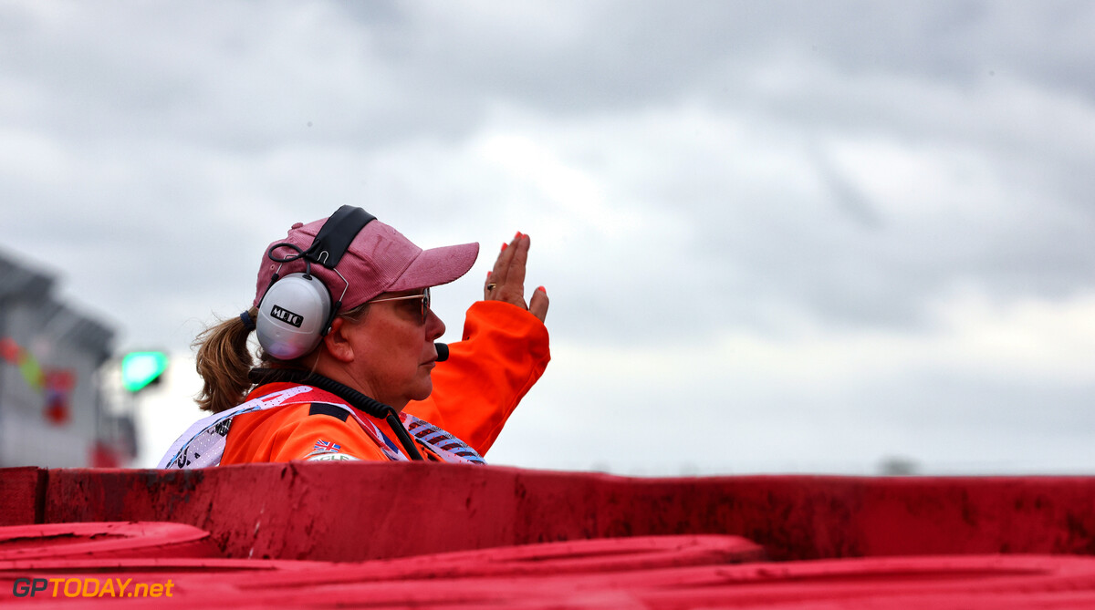 Formula One World Championship
Circuit atmosphere - marshal.

05.07.2025. Formula 1 World Championship, Rd 12, British Grand Prix, Silverstone, England, Qualifying Day.

- www.xpbimages.com, EMail: requests@xpbimages.com (C) Copyright: Charniaux / XPB Images
Motor Racing - Formula One World Championship - British Grand Prix - Qualifying Day - Silverstone, England
XPB Images
Silverstone
England

July Formel1 Formel F1 Formula 1 Formula1 GP Grand Prix one Circuit Silverstone England Britain British United Kingdom UK Saturday 05 5 07 7 2025 Practice Portrait Marshal Marshals Marshall Marshalls Atmosphere