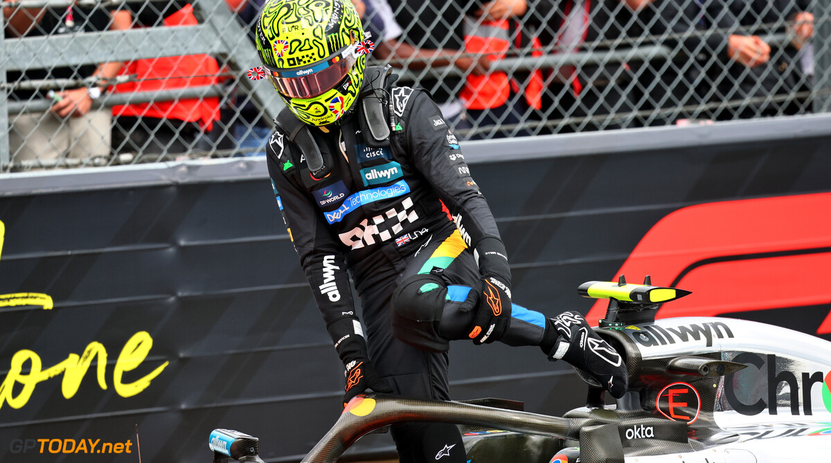 Formula One World Championship
Lando Norris (GBR) McLaren MCL39 in qualifying parc ferme.

05.07.2025. Formula 1 World Championship, Rd 12, British Grand Prix, Silverstone, England, Qualifying Day.

- www.xpbimages.com, EMail: requests@xpbimages.com (C) Copyright: Batchelor / XPB Images
Motor Racing - Formula One World Championship - British Grand Prix - Qualifying Day - Silverstone, England
XPB Images
Silverstone
England

July Formel1 Formel F1 Formula 1 Formula1 GP Grand Prix one Circuit Silverstone England Britain British United Kingdom UK Saturday 05 5 07 7 2025 Qualifying Portrait