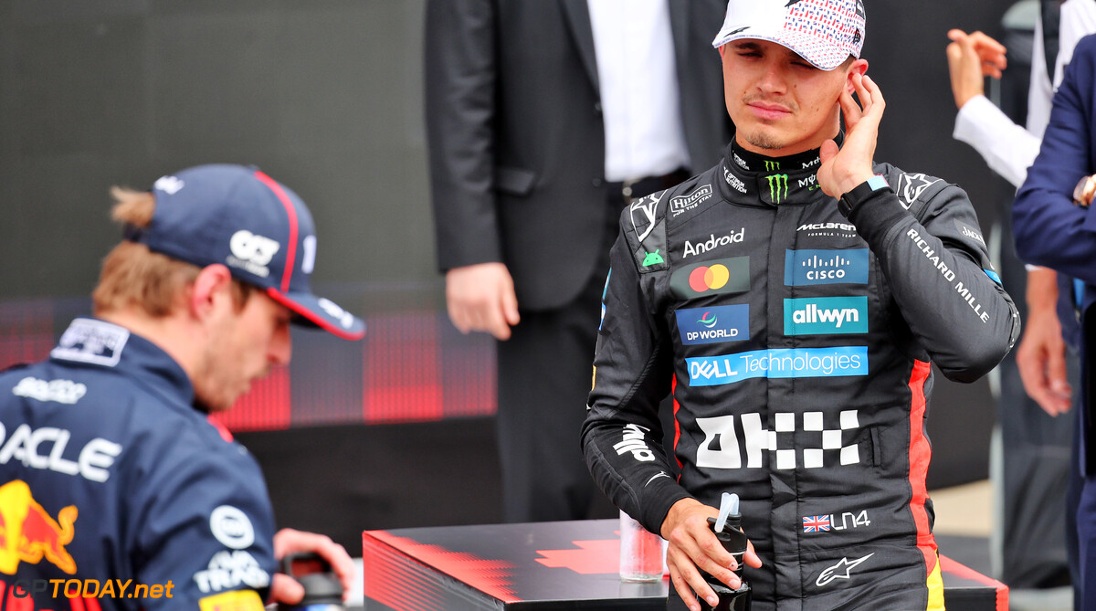 Formula One World Championship
Lando Norris (GBR) McLaren in qualifying parc ferme.

05.07.2025. Formula 1 World Championship, Rd 12, British Grand Prix, Silverstone, England, Qualifying Day.

- www.xpbimages.com, EMail: requests@xpbimages.com (C) Copyright: Batchelor / XPB Images
Motor Racing - Formula One World Championship - British Grand Prix - Qualifying Day - Silverstone, England
XPB Images
Silverstone
England

July Formel1 Formel F1 Formula 1 Formula1 GP Grand Prix one Circuit Silverstone England Britain British United Kingdom UK Saturday 05 5 07 7 2025 Qualifying Portrait