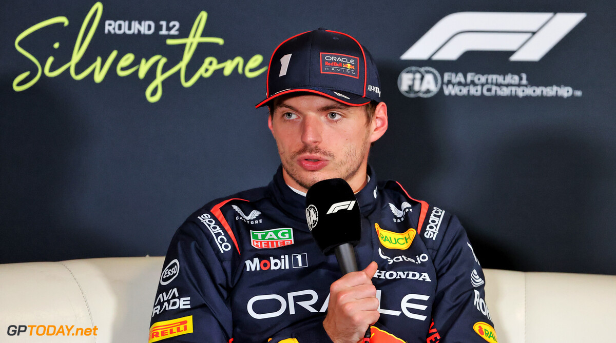 Formula One World Championship
Max Verstappen (NLD) Red Bull Racing in the post qualifying FIA Press Conference.

05.07.2025. Formula 1 World Championship, Rd 12, British Grand Prix, Silverstone, England, Qualifying Day.

- www.xpbimages.com, EMail: requests@xpbimages.com (C) Copyright: Davenport / XPB Images
Motor Racing - Formula One World Championship - British Grand Prix - Qualifying Day - Silverstone, England
XPB Images
Silverstone
England

July Formel1 Formel F1 Formula 1 Formula1 GP Grand Prix one Circuit Silverstone England Britain British United Kingdom UK Saturday 05 5 07 7 2025 Qualifying Portrait Press Conference David