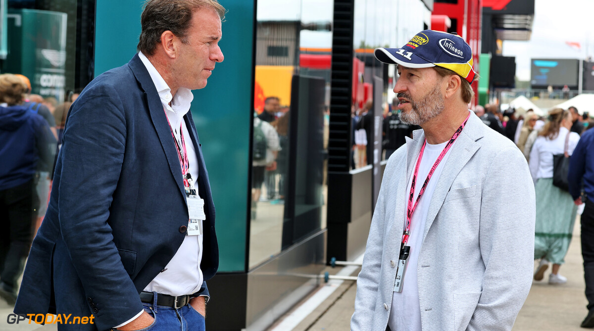 Formula One World Championship
(L to R): Ralph Firman (GBR) with Heinz-Harald Frentzen (GER).

05.07.2025. Formula 1 World Championship, Rd 12, British Grand Prix, Silverstone, England, Qualifying Day.

- www.xpbimages.com, EMail: requests@xpbimages.com (C) Copyright: Moy / XPB Images
Motor Racing - Formula One World Championship - British Grand Prix - Qualifying Day - Silverstone, England
XPB Images
Silverstone
England

July Formel1 Formel F1 Formula 1 Formula1 GP Grand Prix one Circuit Silverstone England Britain British United Kingdom UK Saturday 05 5 07 7 2025 Qualifying Portrait