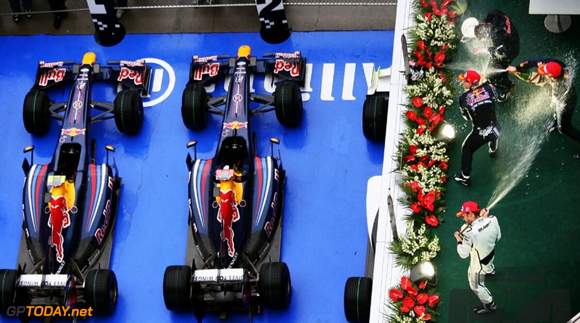 Sjanghai historische grond voor Red Bull Racing