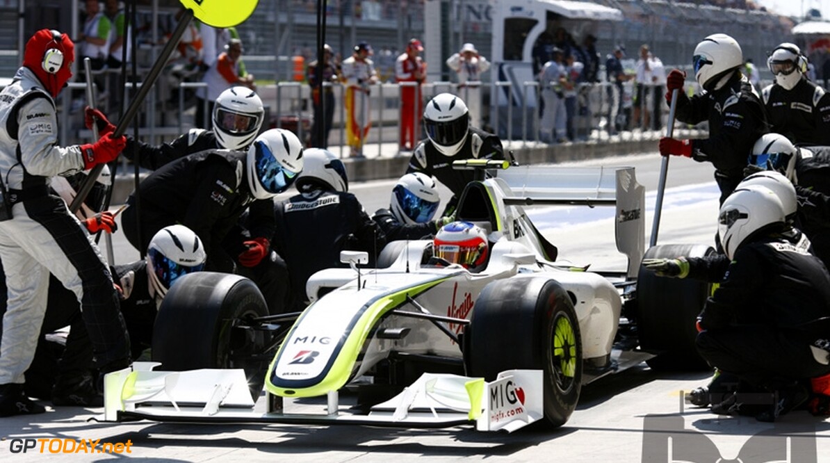 Barrichello en Button staan op gelijke voet bij Brawn GP