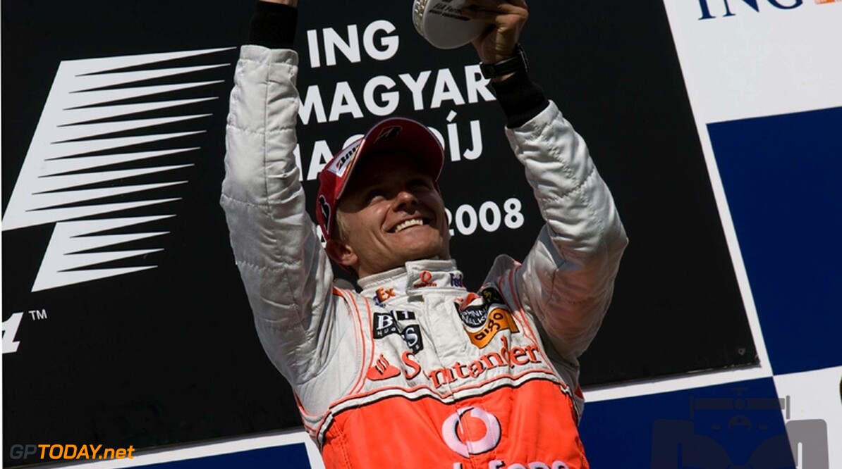 Kovalainen wint eerste Grand Prix op de Hungaroring