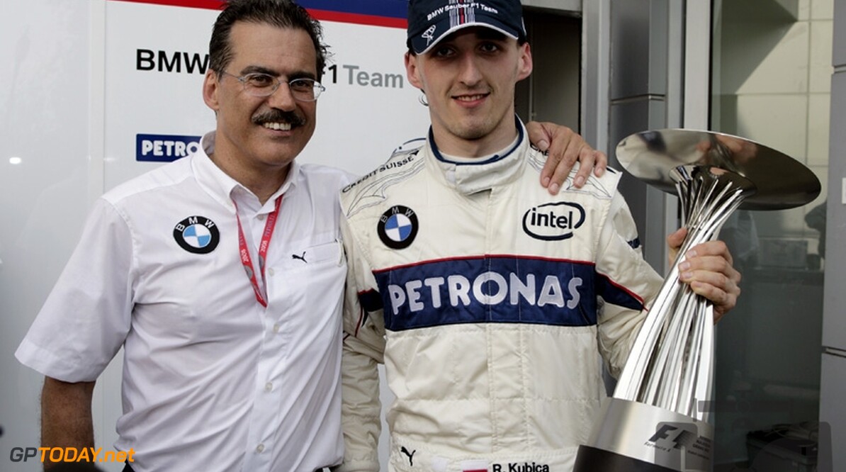 Kubica ziekig naar podiumpositie voor BMW Sauber
