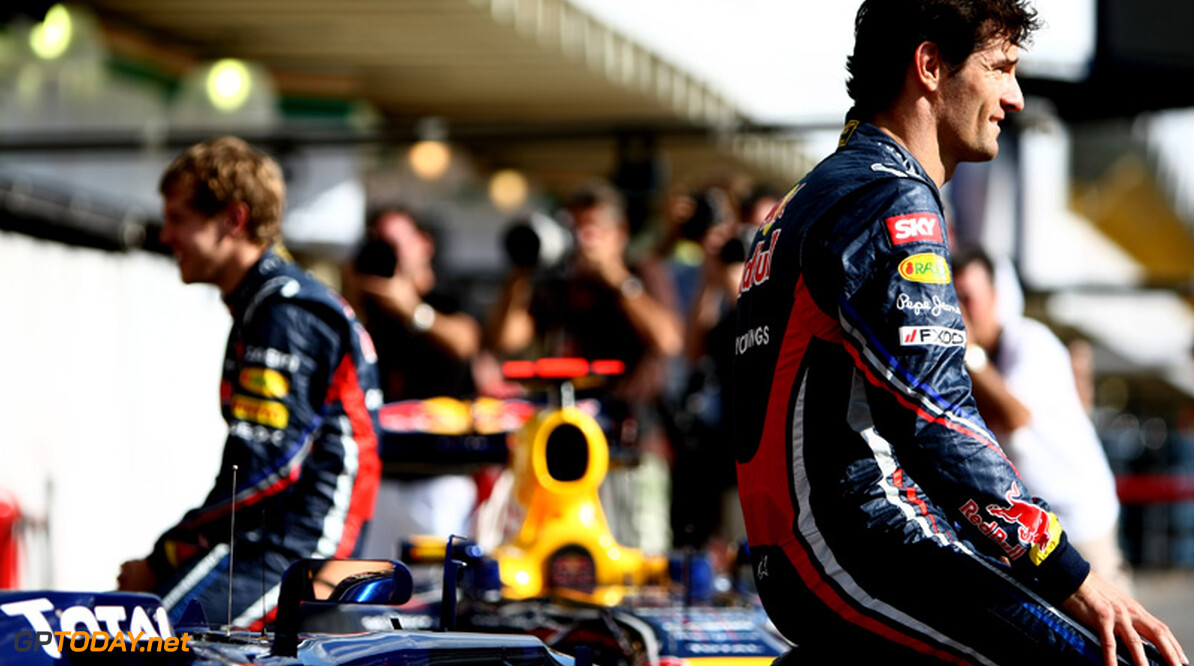 'Red Bull Racing gunt Mark Webber eerste test met RB8'