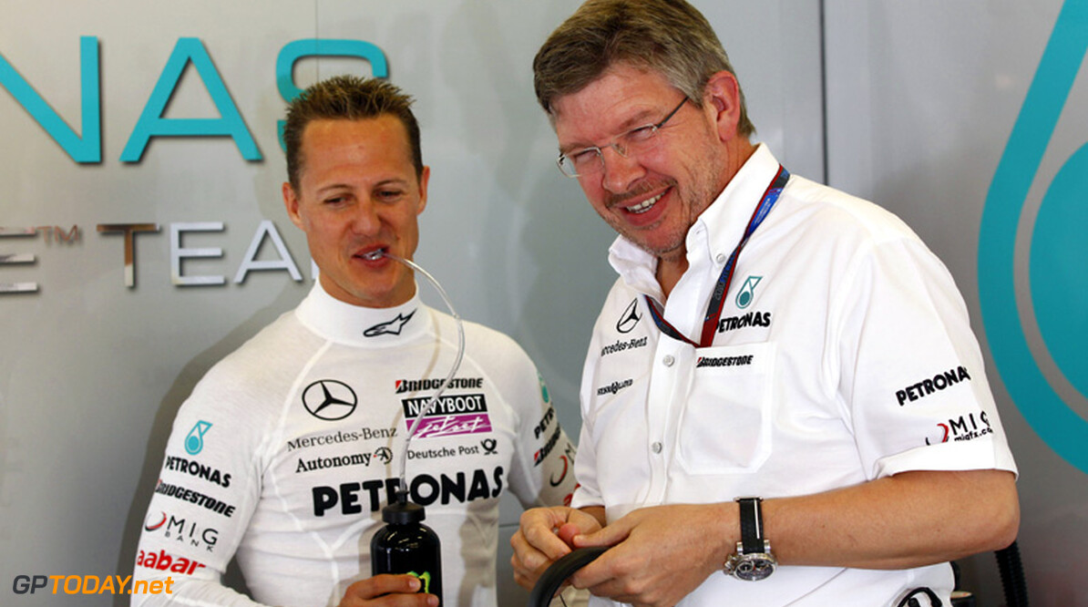 Brawn niet zeker of Schumacher profijt heeft van Pirelli