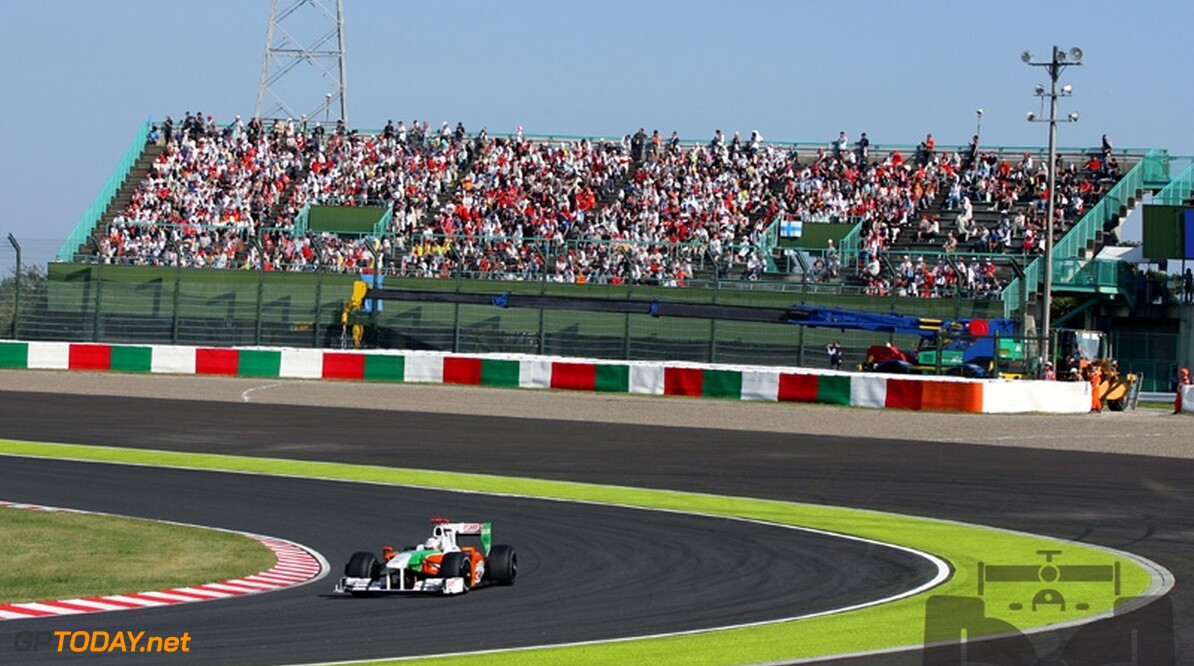 Force India aast op achtste positie van BMW Sauber