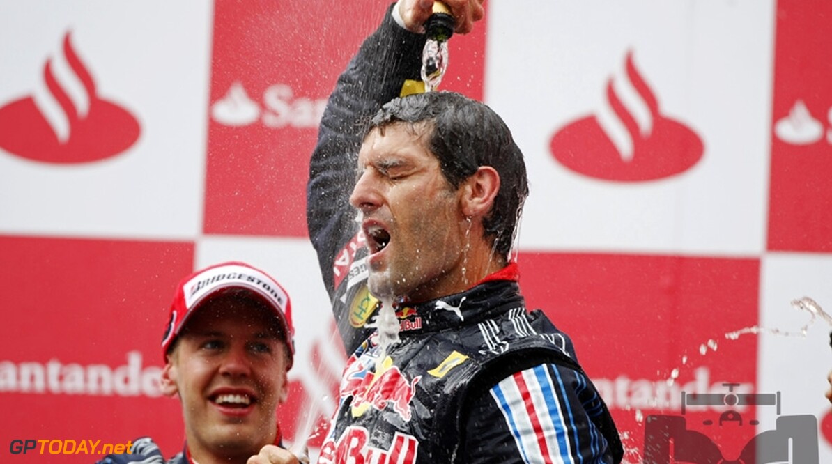 Mark Webber pakt allereerste Grand Prix-overwinning
