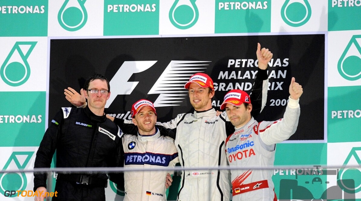 Jenson Button wint Grand Prix van Maleisië