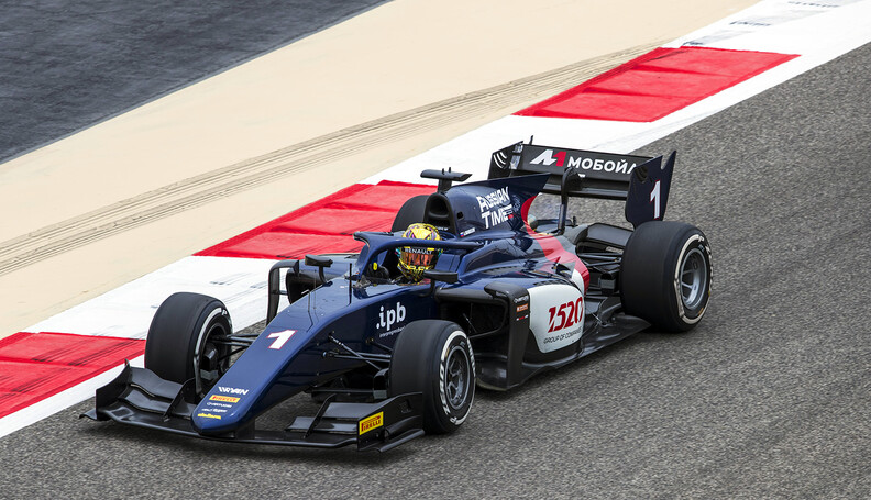 FIA Formula 2 Series - Round 1
Bahrain International Circuit, Sakhir, Bahrain
Friday 6 April 2018.
Artem Markelov (RUS, RUSSIAN TIME). 
World Copyright: Zak Mauger/LAT Images
ref: Digital Image


Zak Mauger



f2 practice action