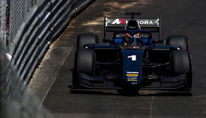 FIA Formula 2 Series - Round 4.
Monte Carlo, Monaco.
Friday 25 May 2018.
Artem Markelov (RUS, RUSSIAN TIME). 
World Copyright: Zak Mauger / FIA Formula 2.
ref: Digital Image


Zak Mauger



f2 race one 1 feature action